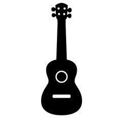 Fototapeta premium Concert Ukulele - Hawaiian string musical instrument. Vector illustration.
