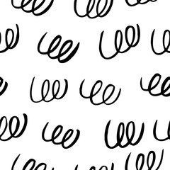 Obraz premium Abstract hand drawn pattern with swirls.Perfect design for posters, cards, textile, web pages.