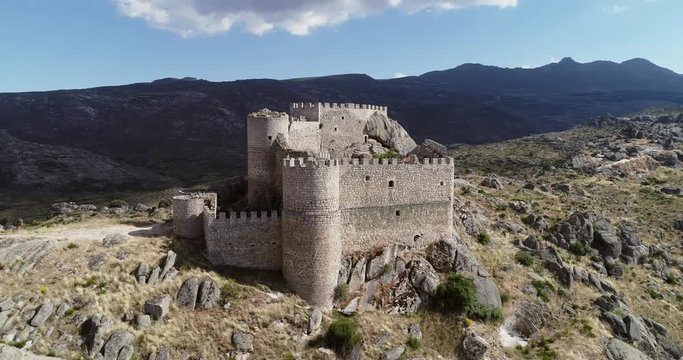 Castle Aunqueospese in Avila Castile Leon Spain