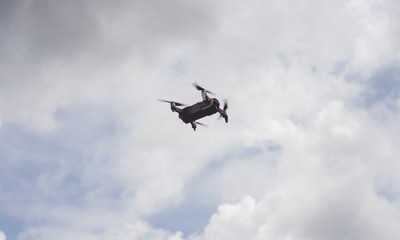 Fototapeta na wymiar rc drone flying in the sky