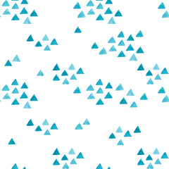 Watercolor seamless hand drawn pattern in minimalist style