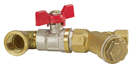 plumbing fittings on a white