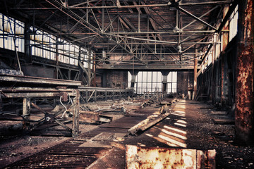 Old abanoned electricity bulding in belgium