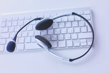 Communication support, call center and customer service help de