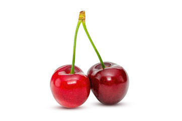 Cherry isolated on white background