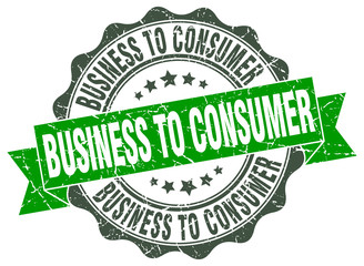 business to consumer stamp. sign. seal