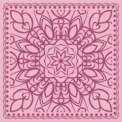 Fototapeta na wymiar Mandala floral pattern. vector illustration