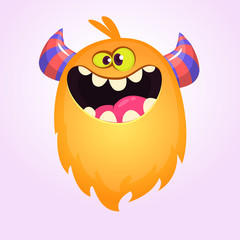 Funny monster character. Halloween monster vector illustration