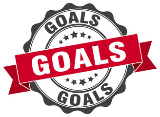 goals stamp. sign. seal