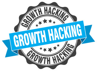 Fototapeta premium growth hacking stamp. sign. seal