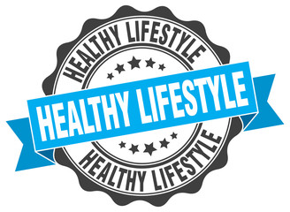 Fototapeta premium healthy lifestyle stamp. sign. seal