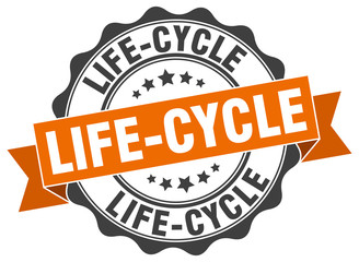 Obraz premium life-cycle stamp. sign. seal