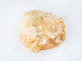 raw Topaz stone on white