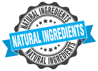 natural ingredients stamp. sign. seal