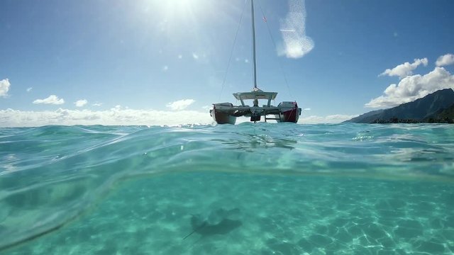 boat , French Polynesia