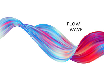 Abstract colorful vector background, color flow liquid wave for design brochure, website, flyer.
