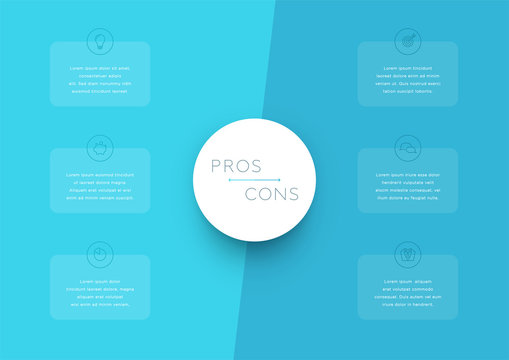 2 Step Pros and Cons List Infographic Template
