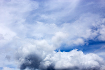 Beautiful clouds in sky above Queensland, Australia