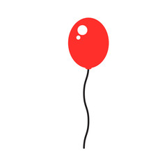 red balloon decoration