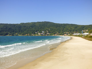A view of Lagoinha do norte beach empty in the low season - Florianopolis, Brazil