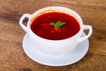 Russian cabbage soup - Borsht