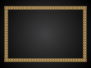 abstract artistic floral border