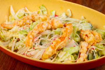 Tasty crab salad