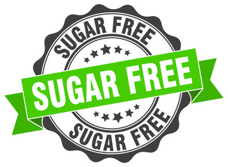 sugar free stamp. sign. seal