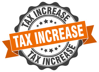 Fototapeta premium tax increase stamp. sign. seal