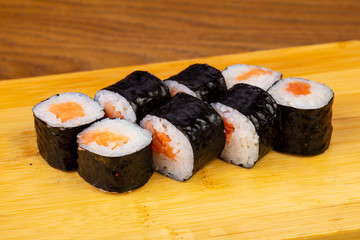 Delicious salmon rolls