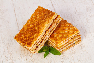 Sweet Waffle with jam