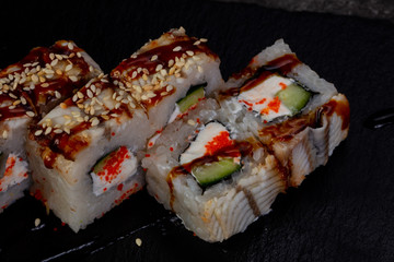 Japanese roll with eel