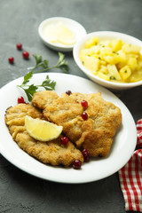 Classic Wiener Schnitzel with potato salad