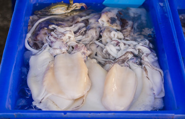 Fisherman's Community Market Located at Laem Chabang Port Chonburi Province,Thailand