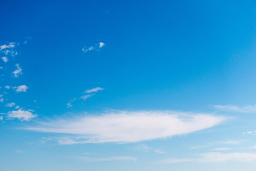 white clouds in the blue sky