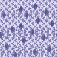 Fototapeta premium Vector seamless floral tile lilac and blue pattern for wrapping, craft, textile, fabric