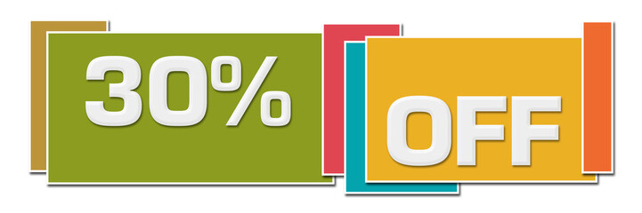Discount Thirty Percent Off Various Color Boxes 