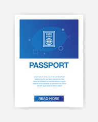 PASSPORT ICON INFOGRAPHIC