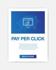 PAY PER CLICK ICON INFOGRAPHIC