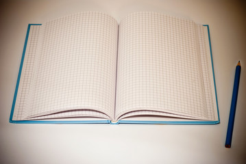 pencil and notebook