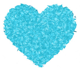Heart in triangular design