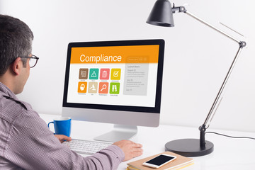 Compliance screen on the workplace