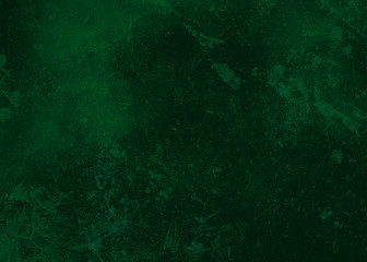 Dark green abstract textured background texture to the point with spots of paint. Blank background...