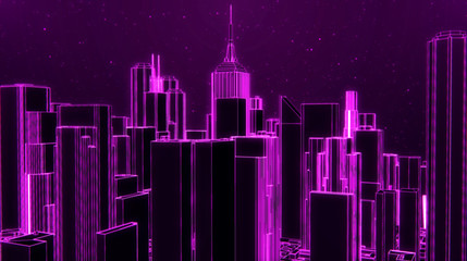 3D Neon Energy City
