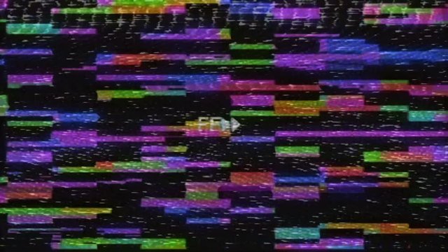 Glitch noise static television VFX. Visual video effects stripes background,  Screen noise glitch effect video background for video editing, intro and logo reveals.