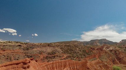 Fototapeta premium Red Canyon aerial view on a beautiful summer day