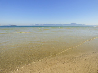 A view of Ponta das Canas beach - Florianopolis, Brazil