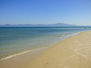 A view of Ponta das Canas beach - Florianopolis, Brazil