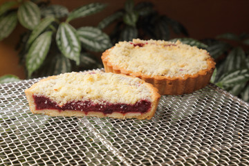 Deliciously healthy homemade Gluten Free pie, straswberry 
