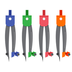 compasses vector collection design